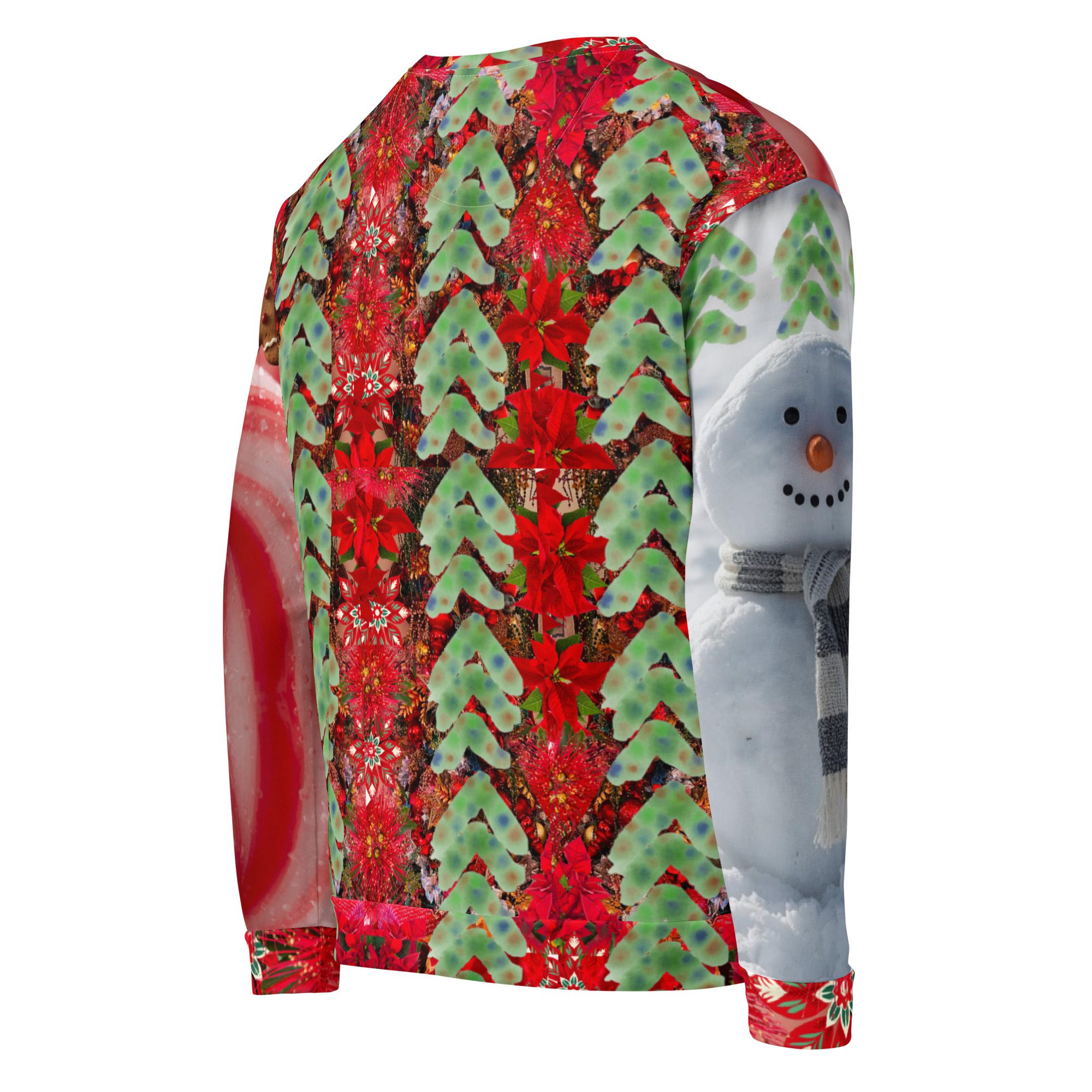 Candy Cane Ugly Christmas - All-Over Print Recycled Unisex Sweatshirt - Image 5