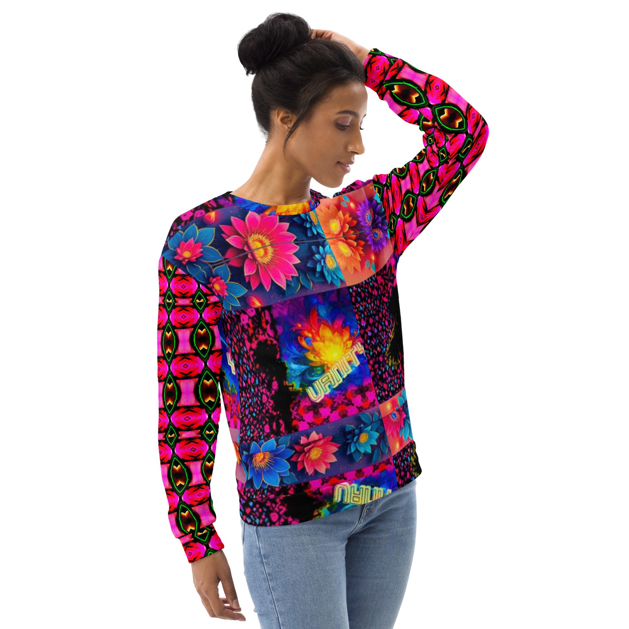 Psychedelic’s Bloomed Supernova Galaxies – Unisex Sweatshirt - Image 5