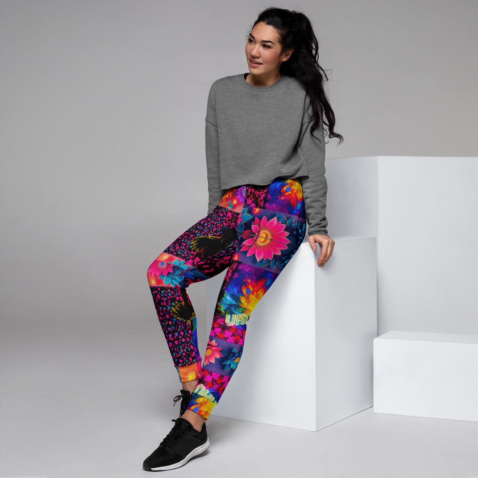 Psychedelic’s Bloomed Supernova Galaxies — Women’s Joggers