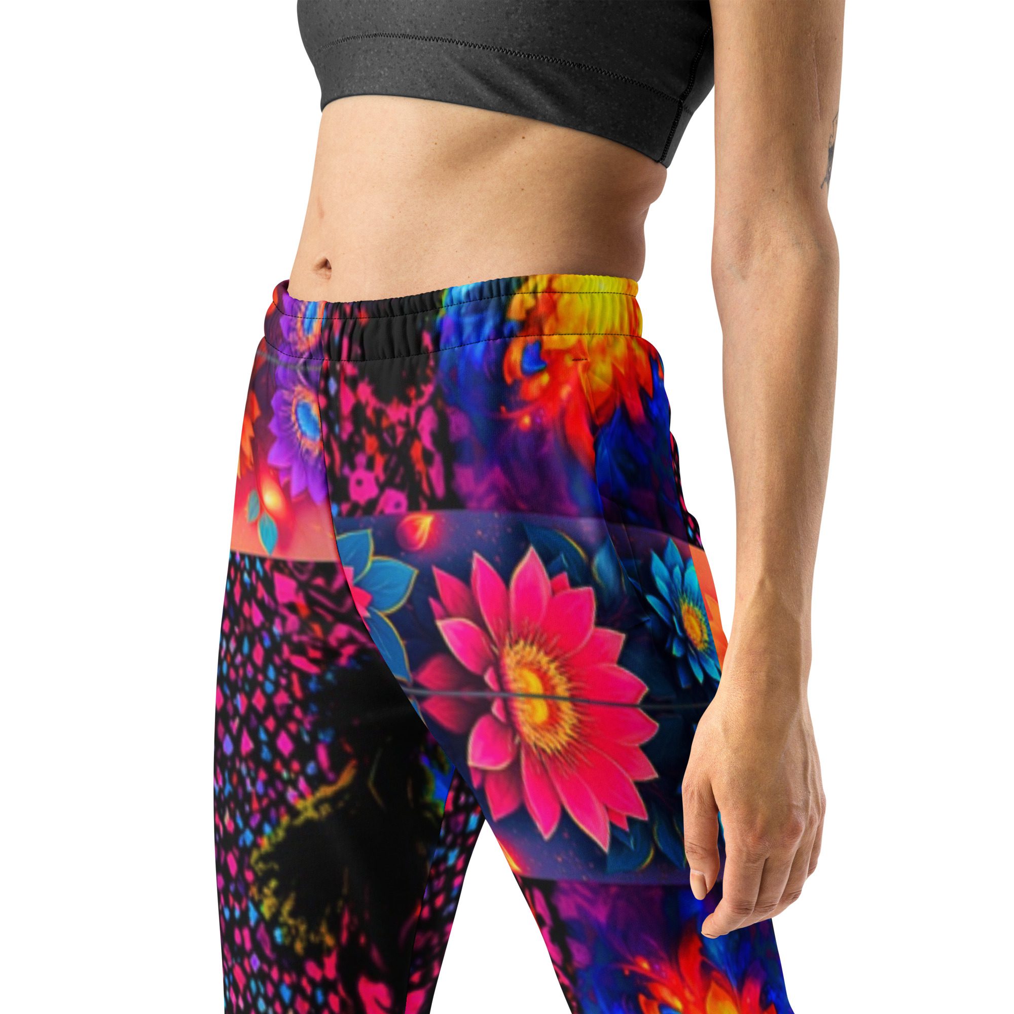 Psychedelic’s Bloomed Supernova Galaxies — Women’s Joggers - Image 3