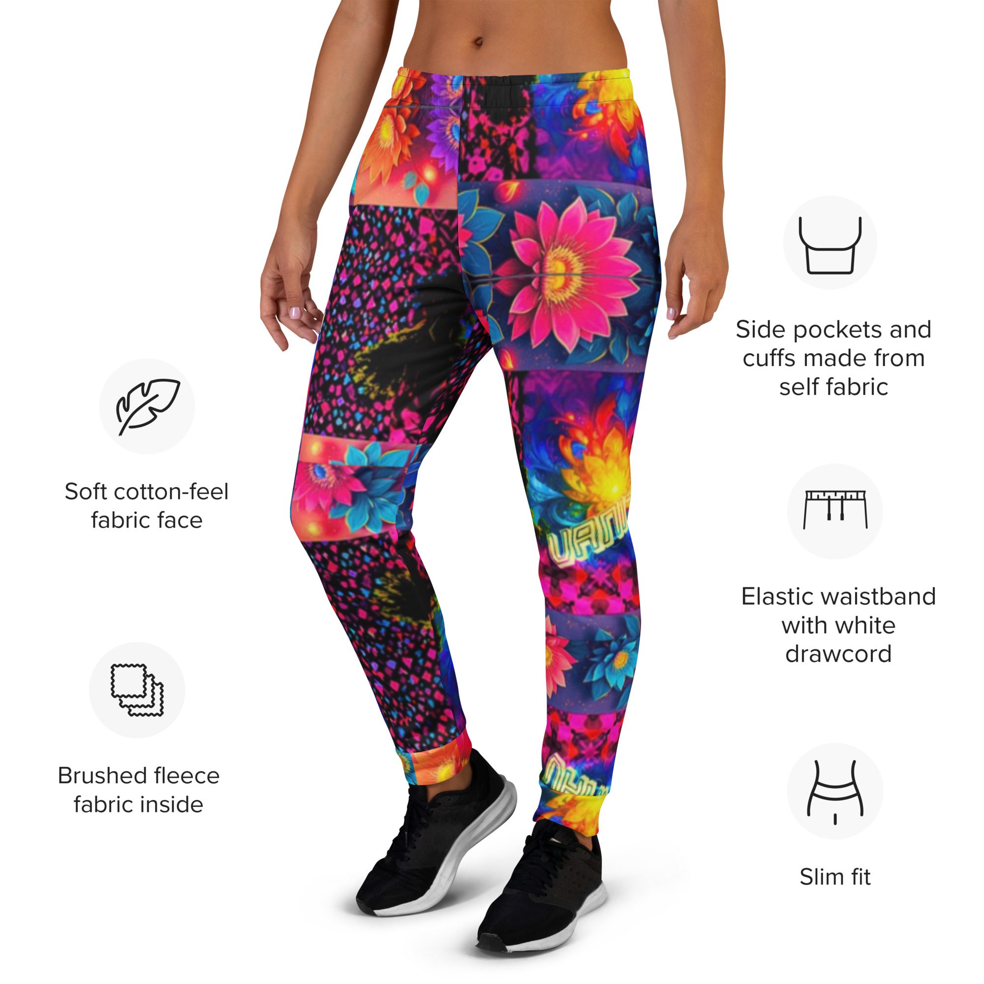 Psychedelic’s Bloomed Supernova Galaxies — Women’s Joggers - Image 10