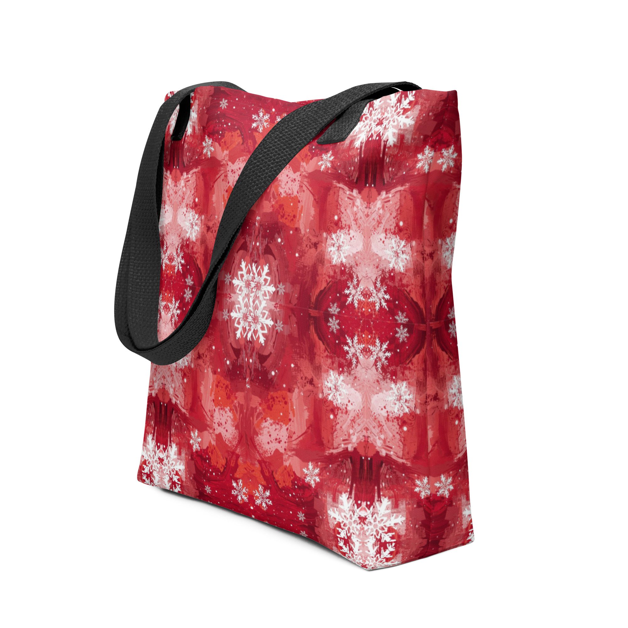 Crimson Snowfall — Holiday Tote Bag - Image 18