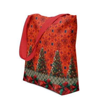 Yuletide Radiance — Holiday Tree Tote Bag