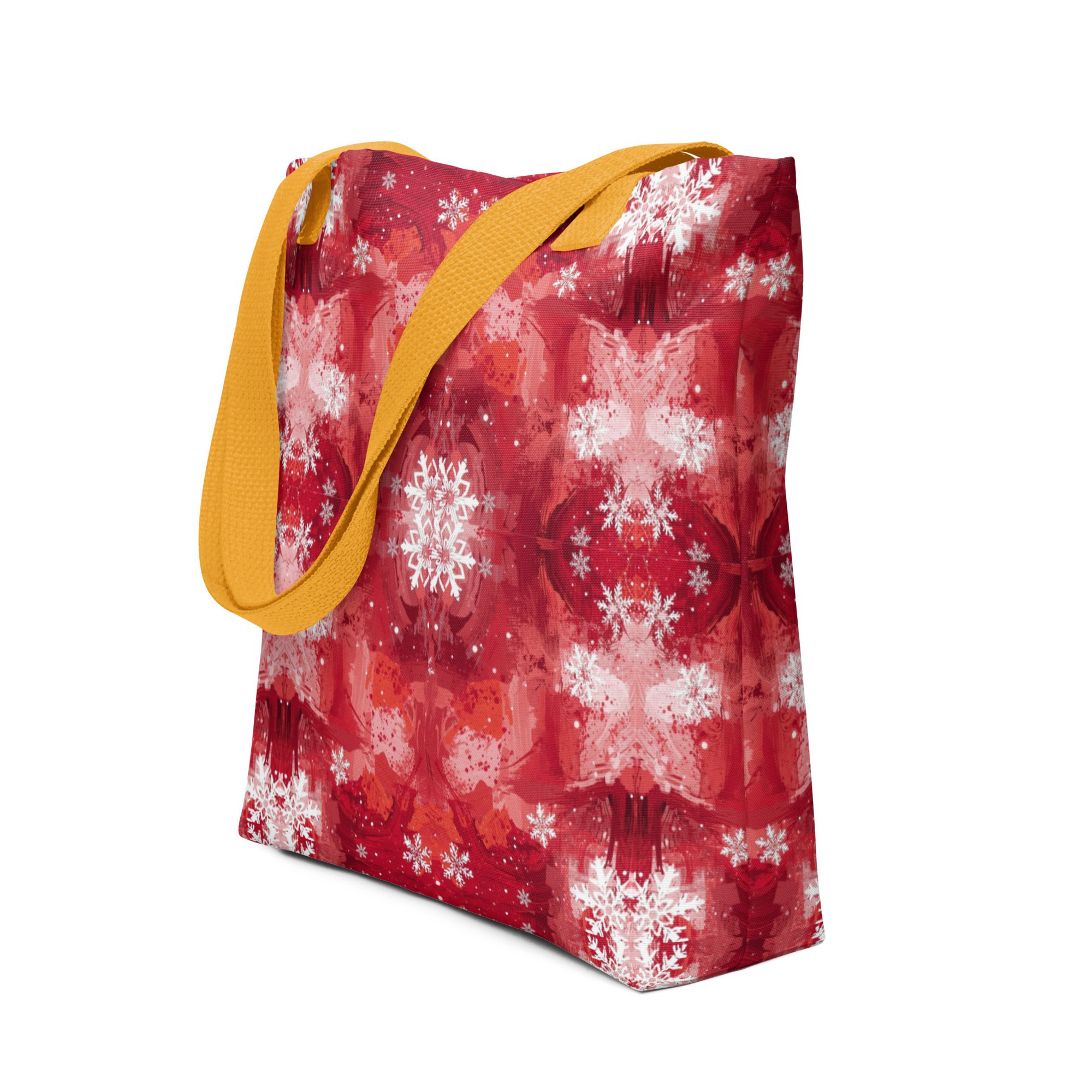 Crimson Snowfall — Holiday Tote Bag - Image 19