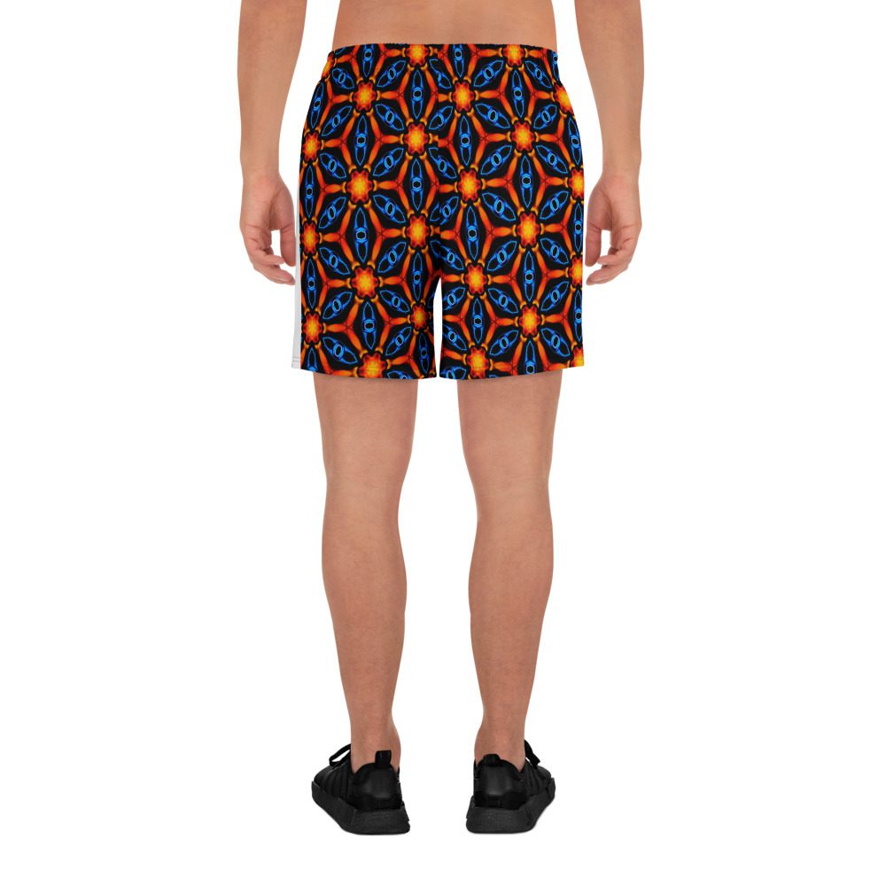 Blazed Molten Circuit – All-Over Print Unisex Athletic Long Shorts - Image 6