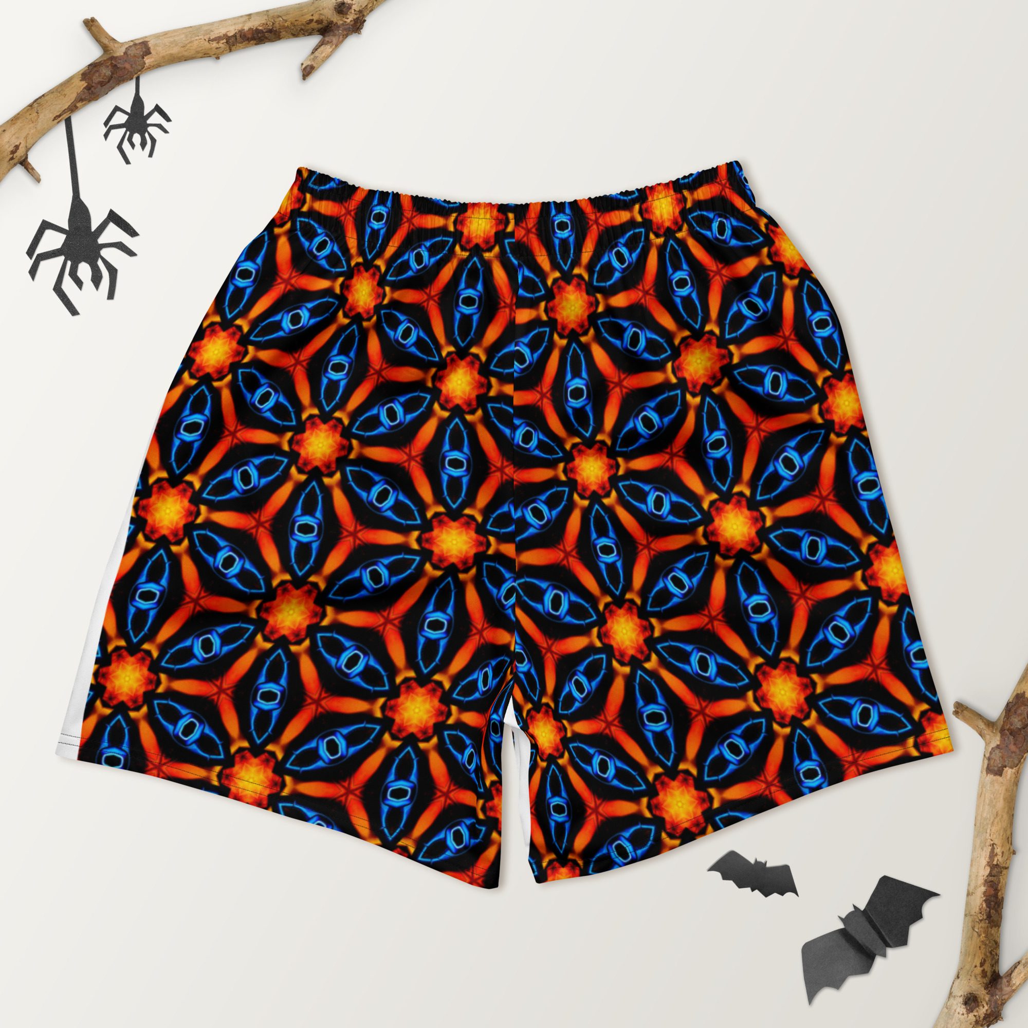 Blazed Molten Circuit – All-Over Print Unisex Athletic Long Shorts - Image 10