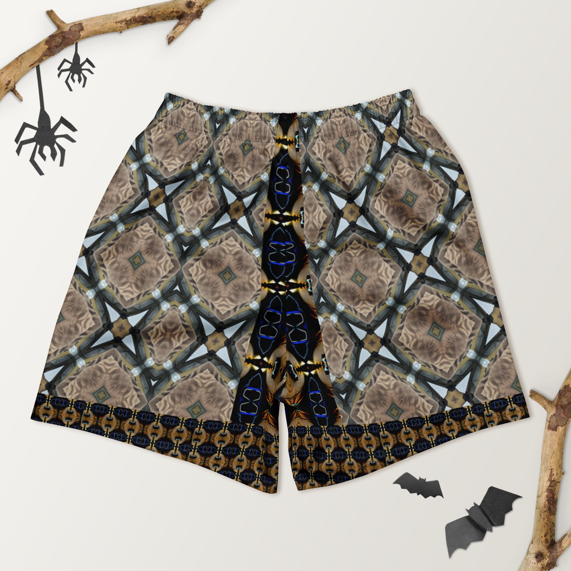 Z’s Sun Dusk Mandala – All-Over Print Unisex Athletic Long Shorts - Image 10