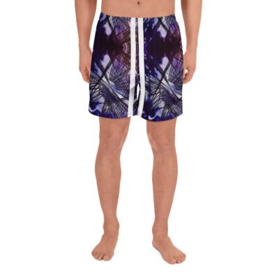 Fractured Skyline: Geometry in Motion — Abstract Urban Unisex Shorts