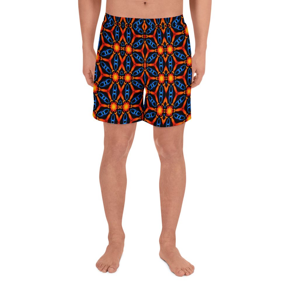 Blazed Molten Circuit – All-Over Print Unisex Athletic Long Shorts