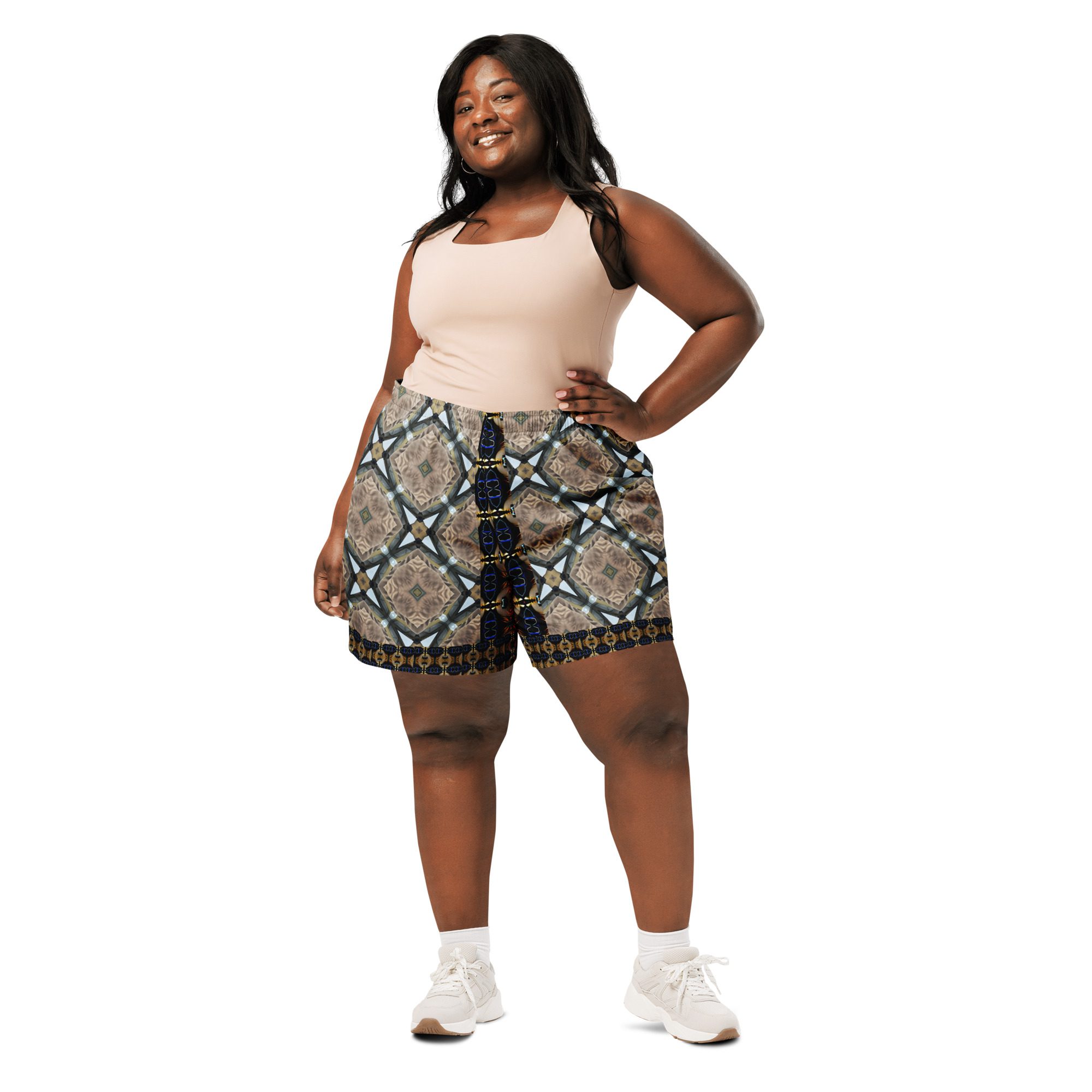 Z’s Sun Dusk Mandala – All-Over Print Unisex Athletic Long Shorts - Image 5