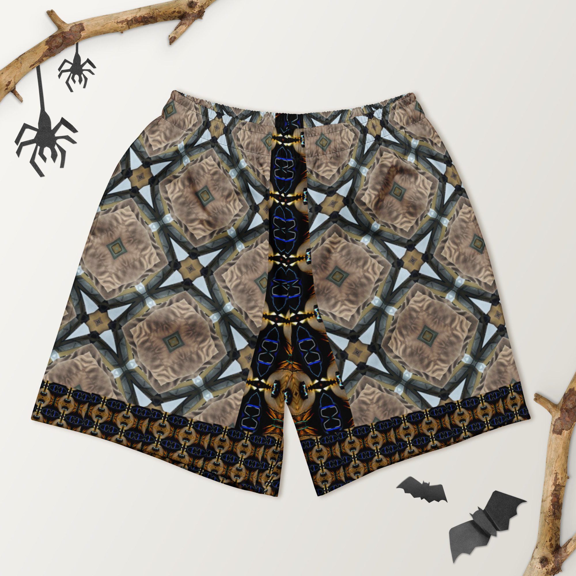 Z’s Sun Dusk Mandala – All-Over Print Unisex Athletic Long Shorts - Image 19