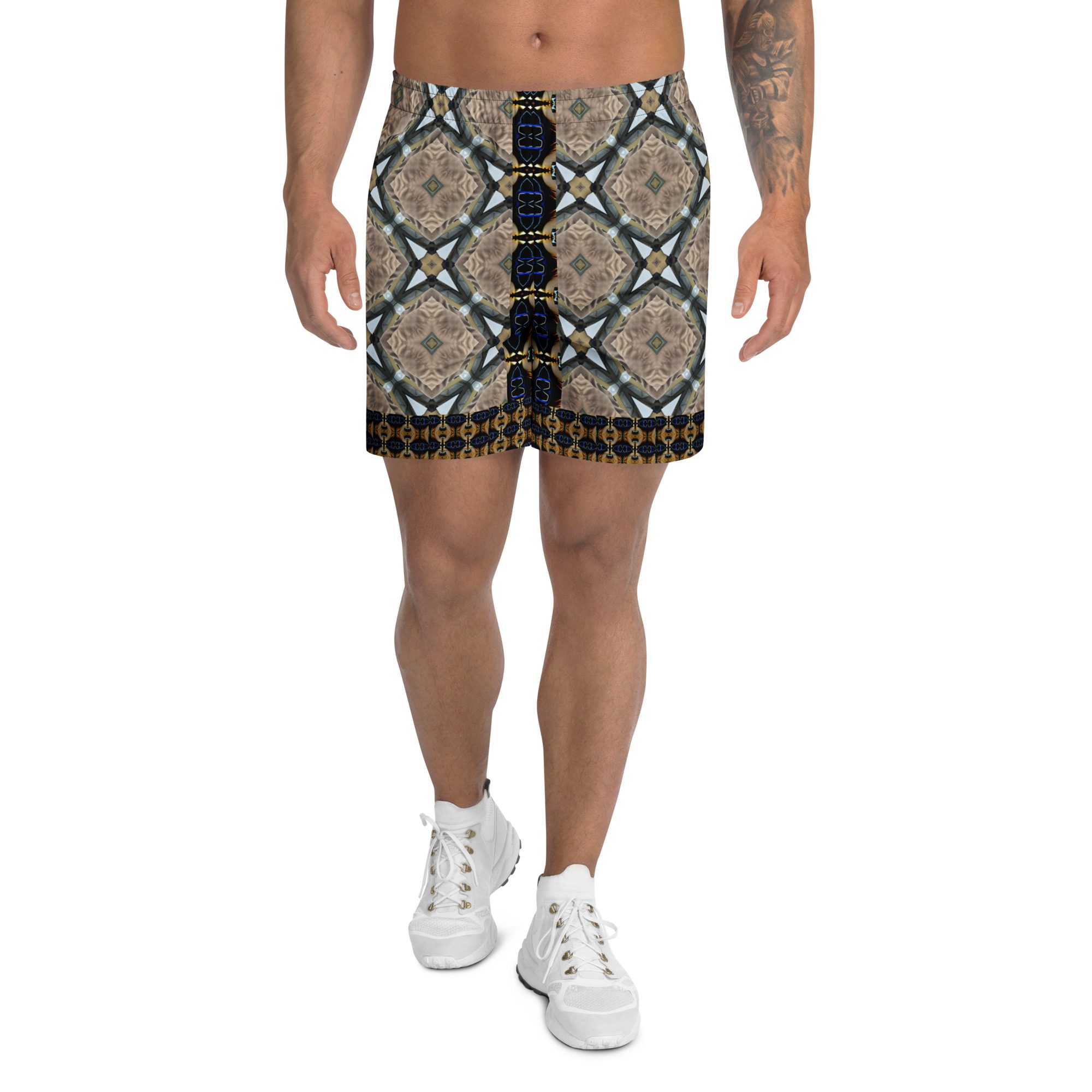 Z’s Sun Dusk Mandala – All-Over Print Unisex Athletic Long Shorts - Image 9
