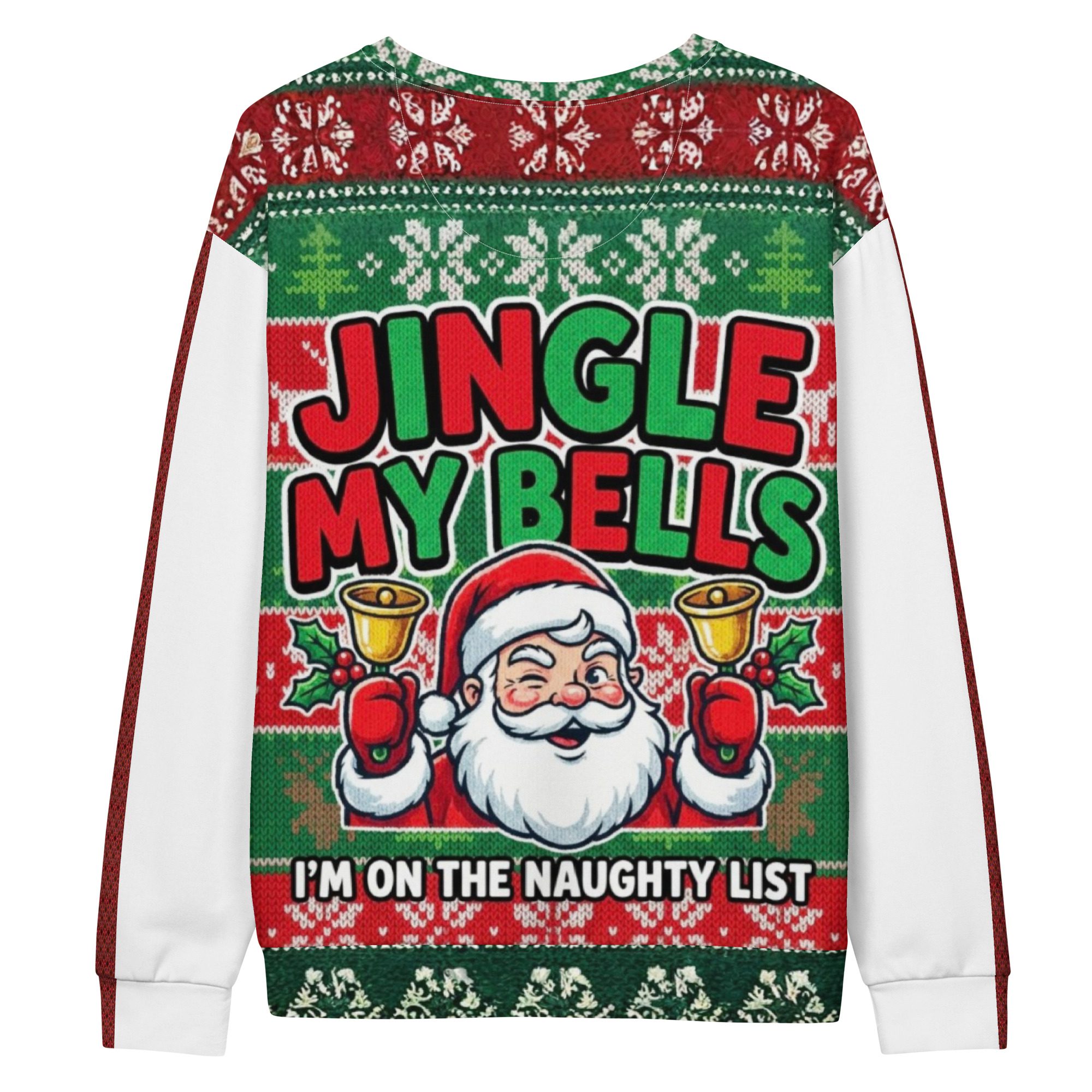 Jingle My Bells Ugly Christmas Sweatshirt/Jumper – Unisex Cotton Sweatshirt - Image 10