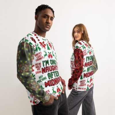 Naughty After Midnight – Unisex Cotton Sweatshirt