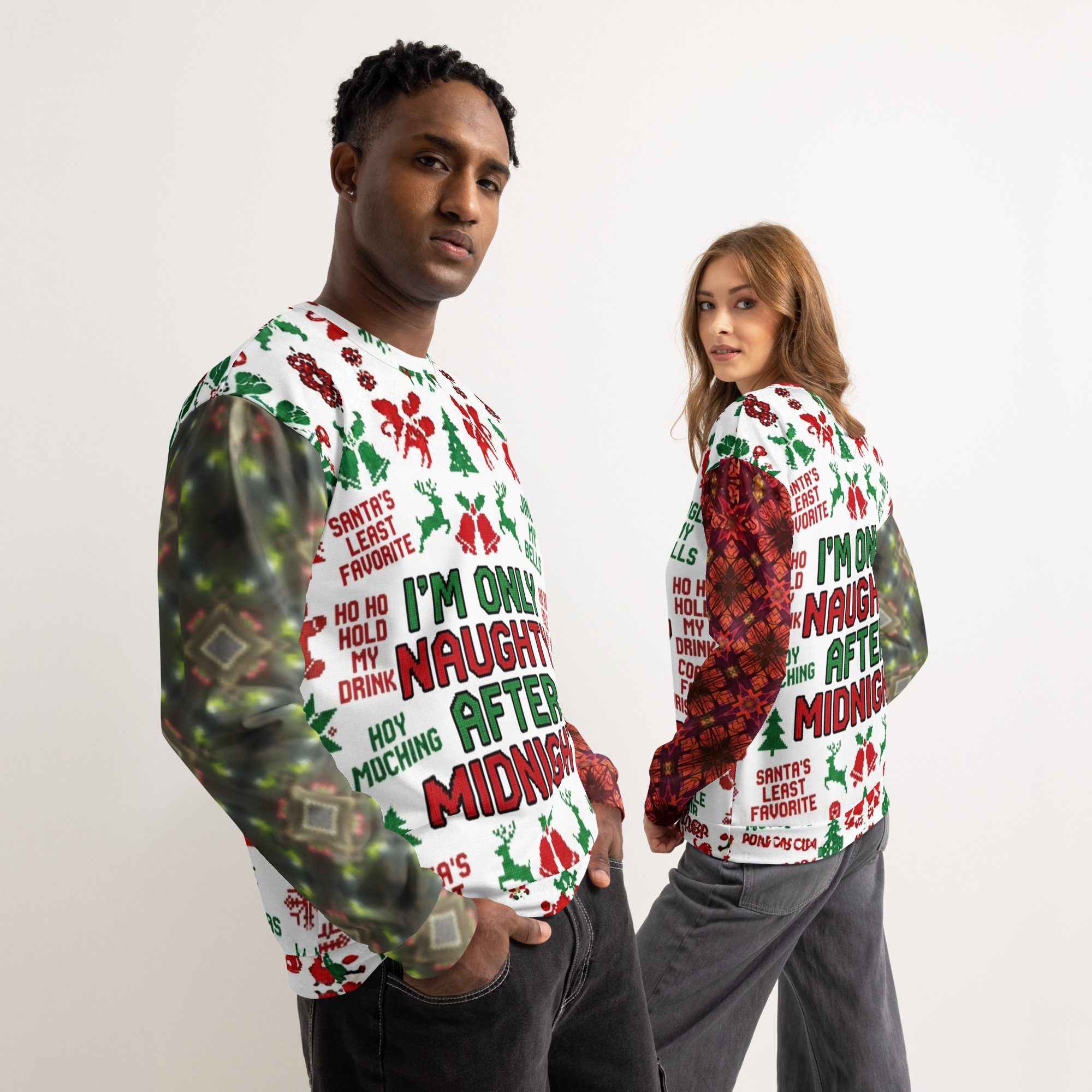 Naughty After Midnight – Unisex Cotton Sweatshirt