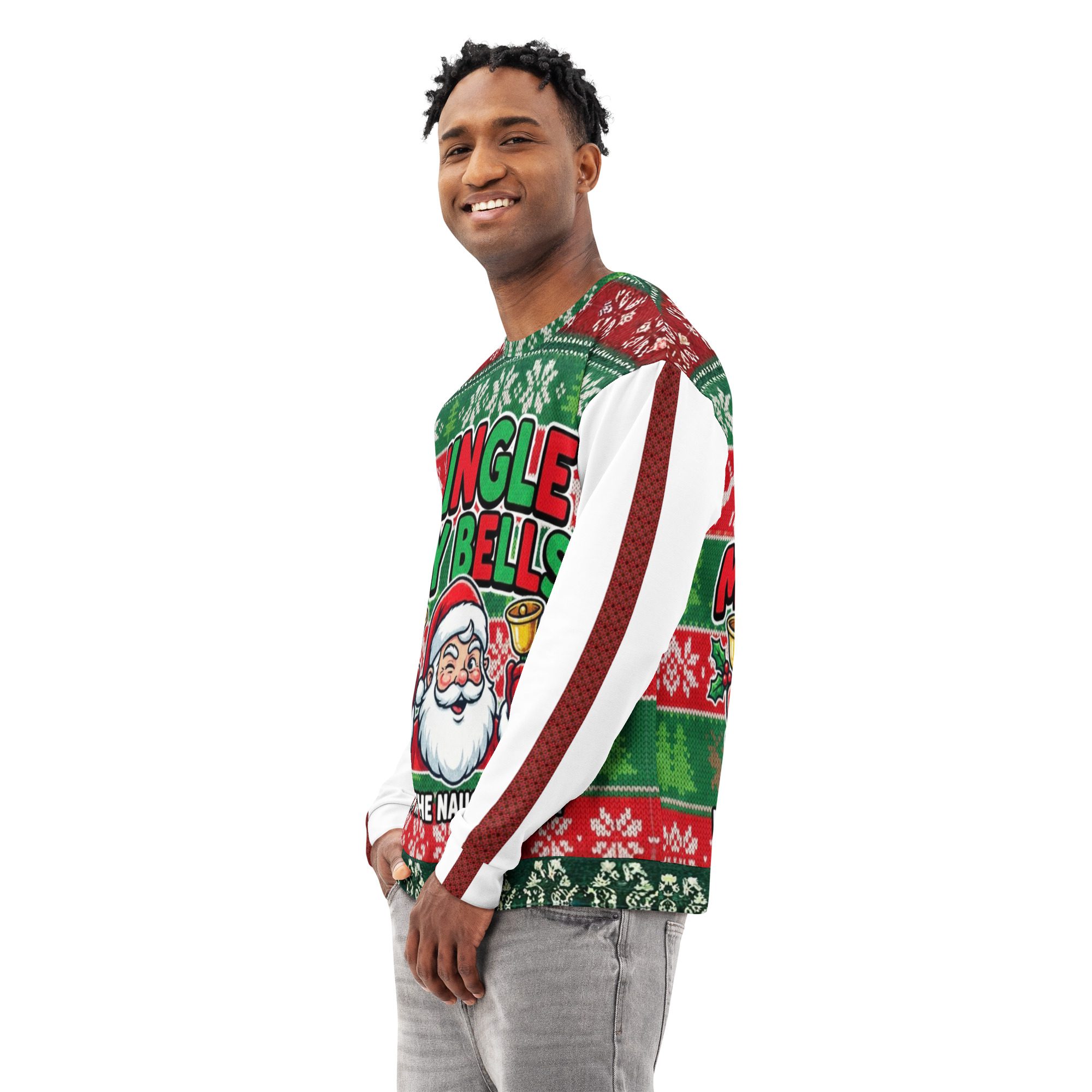 Jingle My Bells Ugly Christmas Sweatshirt/Jumper – Unisex Cotton Sweatshirt - Image 8