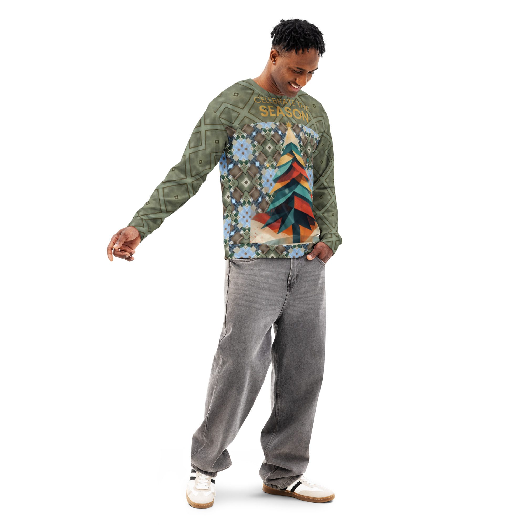 Ugly Christmas – Frostpeak Forest Sweatshirt | Unisex Cotton Cozywear - Image 8