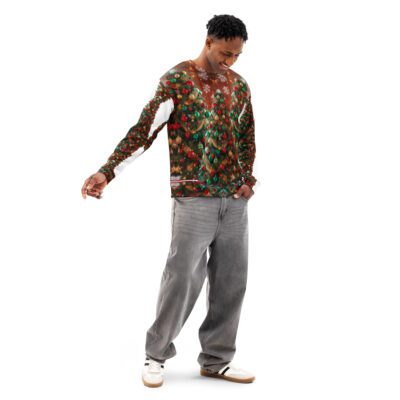 Ugly Christmas Sweatshirt/Jumper — Enchanted Evergreen Sparkle Unisex Cotton Sweatshirt