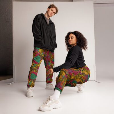 Earthen Rose’s Pulse — All-Over Print Unisex Track Pants