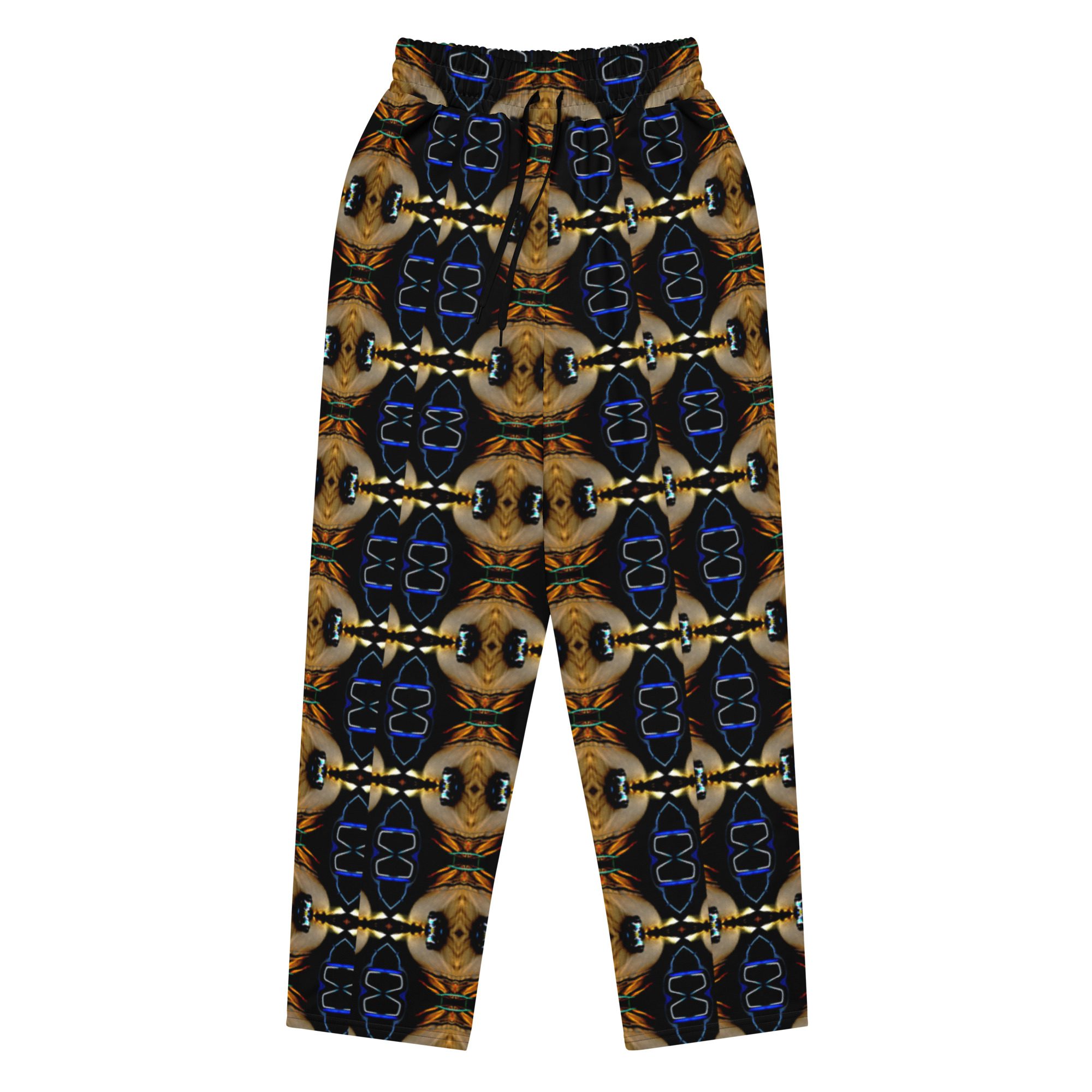 Eclipsed Mirage Noir – Artistic All-Over Print Unisex Wide-Leg Joggers - Image 7