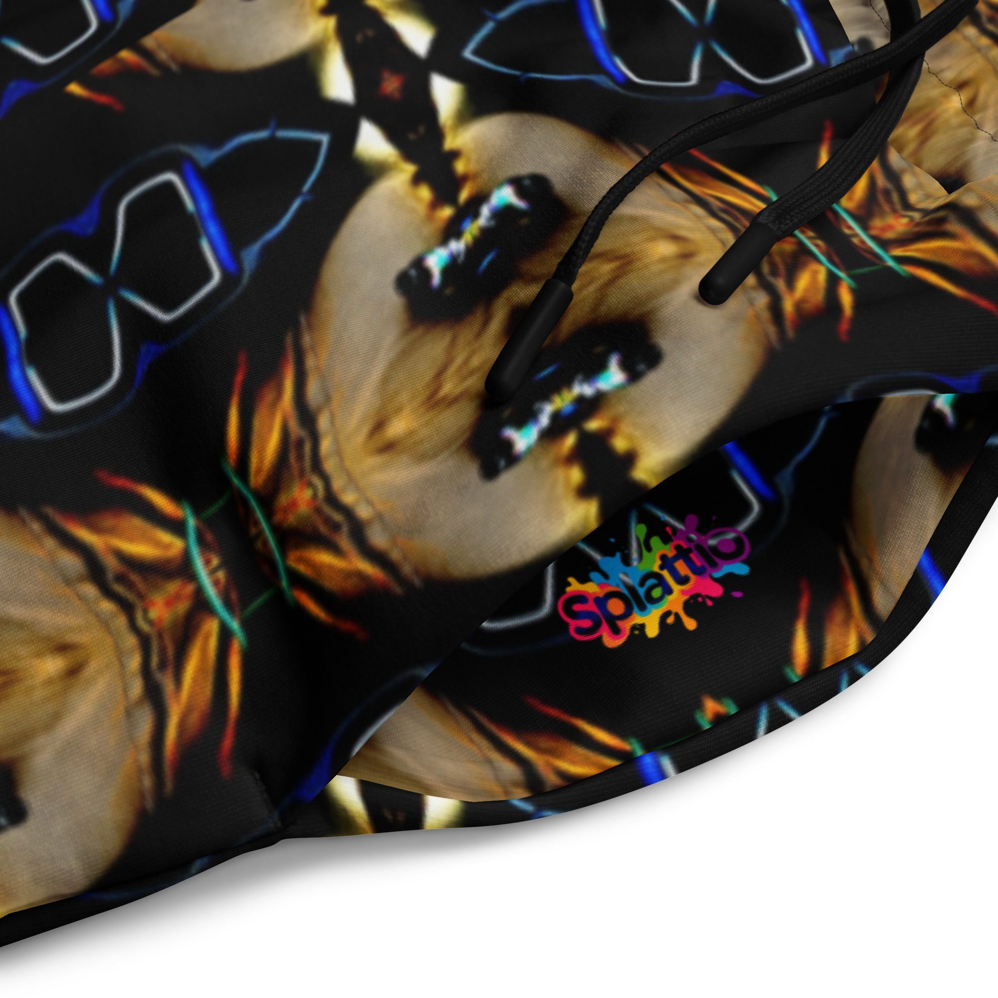 Eclipsed Mirage Noir – Artistic All-Over Print Unisex Wide-Leg Joggers - Image 6