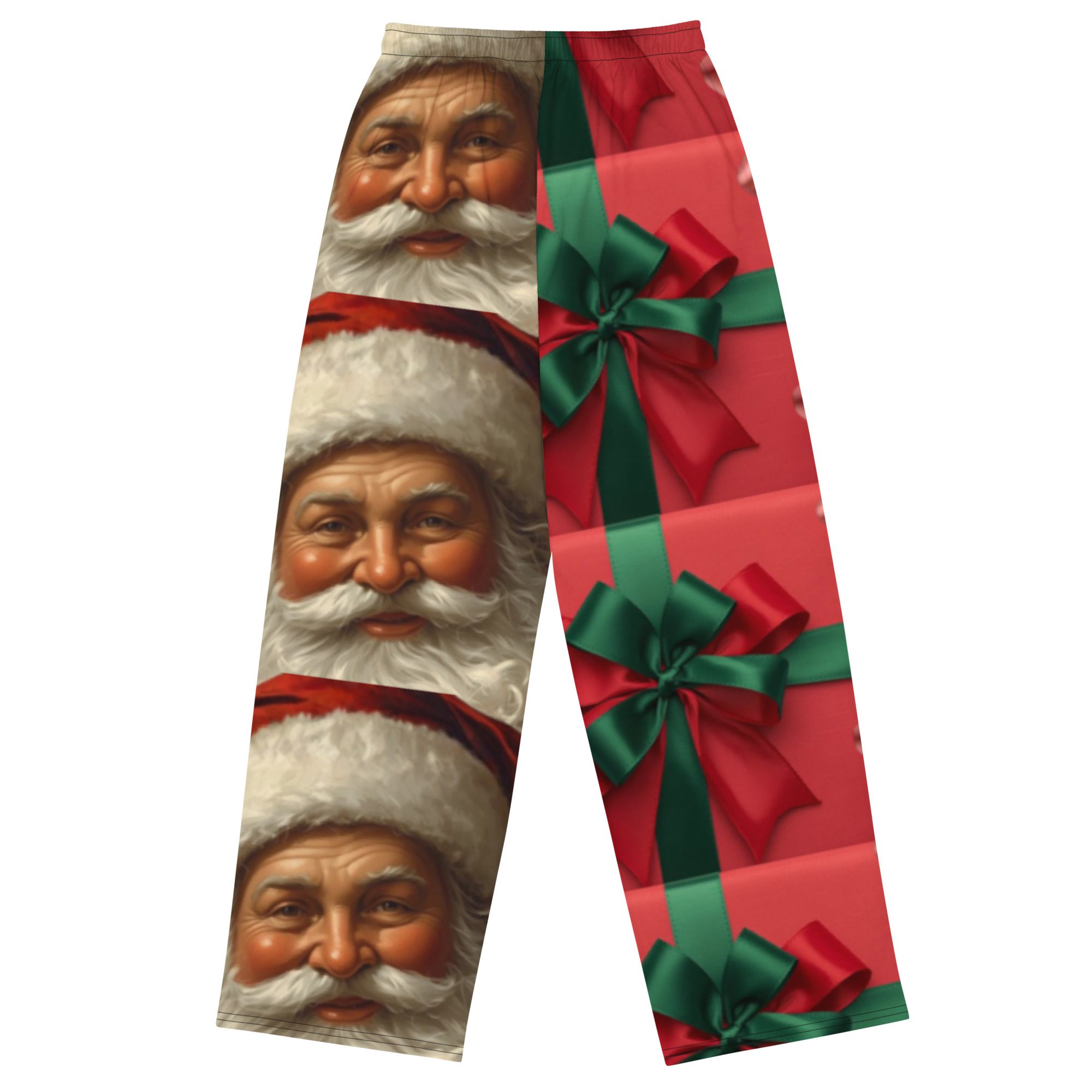 Holiday Legends Ugly Christmas- All-Over Print Unisex Wide-Leg Pants - Image 6