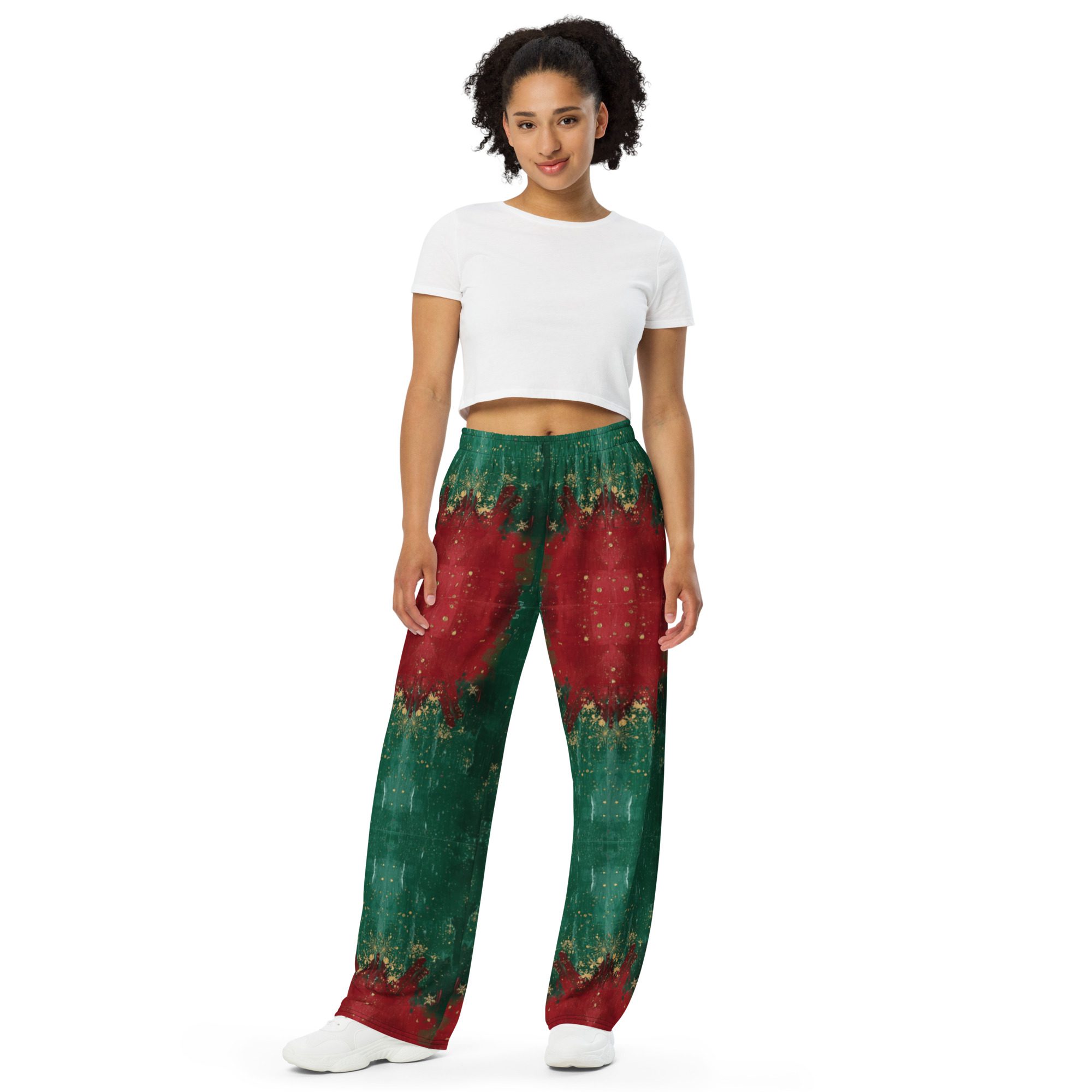 Yuletide Fade — Unisex Wide-Leg Pants - Image 3
