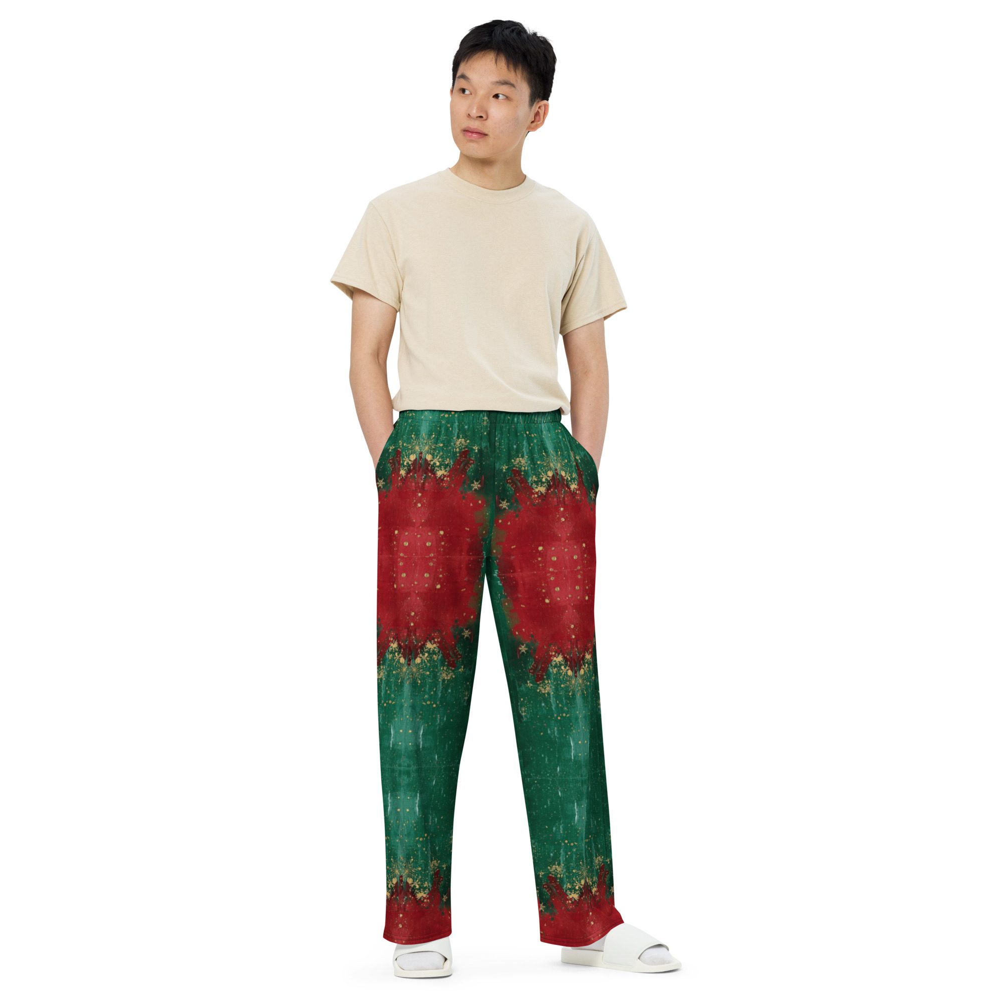 Yuletide Fade — Unisex Wide-Leg Pants - Image 5