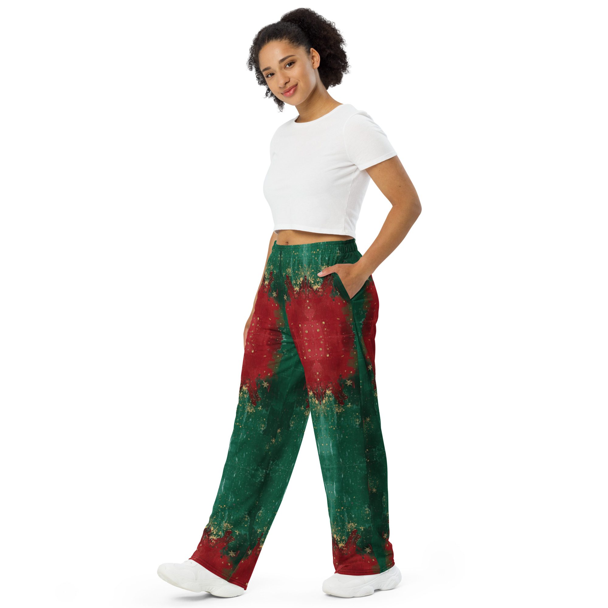 Yuletide Fade — Unisex Wide-Leg Pants - Image 2