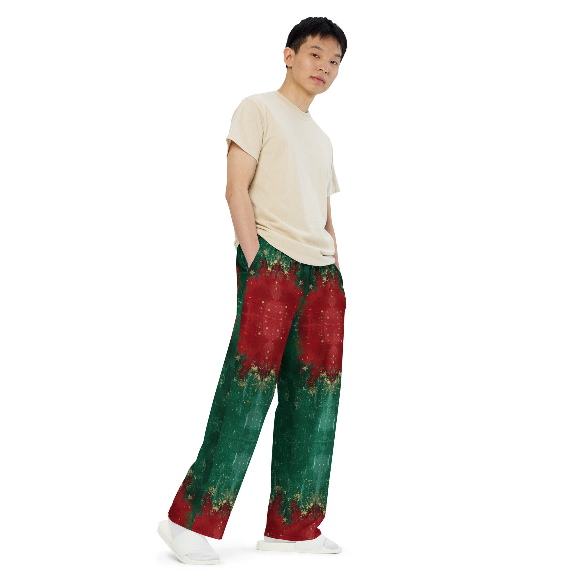 Yuletide Fade — Unisex Wide-Leg Pants - Image 8