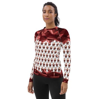 Santa's Squad - Woman's All-Over Print Ugly Christmas Holiday Rash Guard