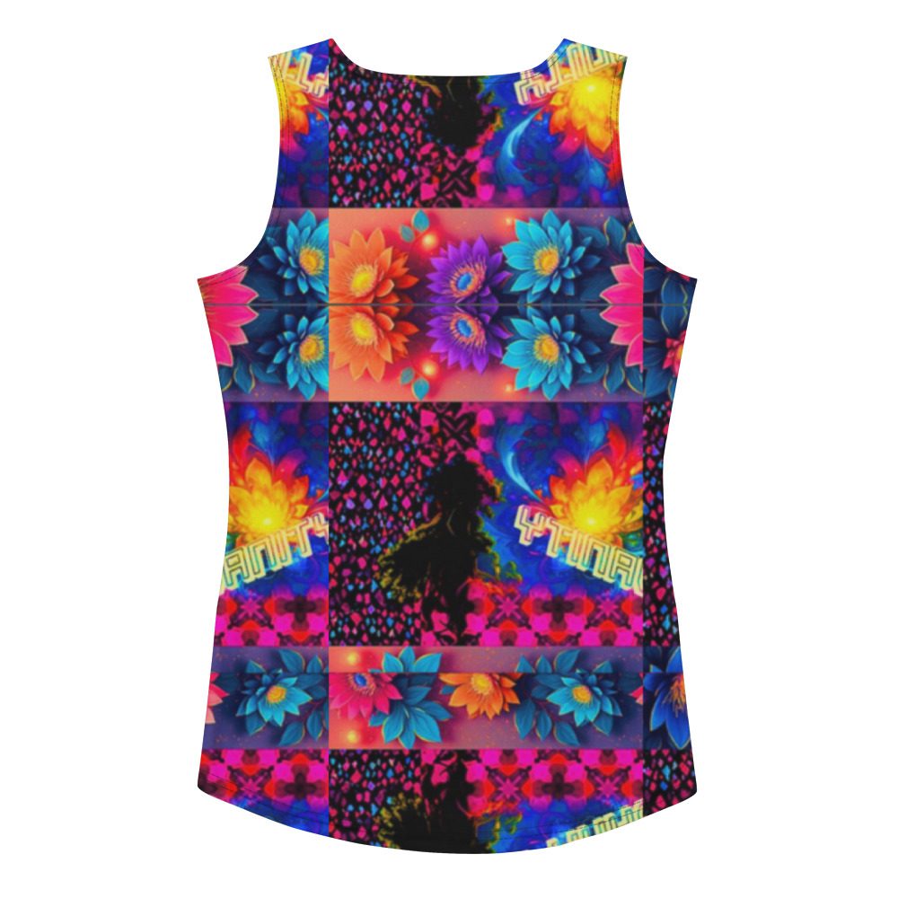 Psychedelic’s Bloomed Supernova Galaxies – Sublimation Cut & Sew Tank Top - Image 8