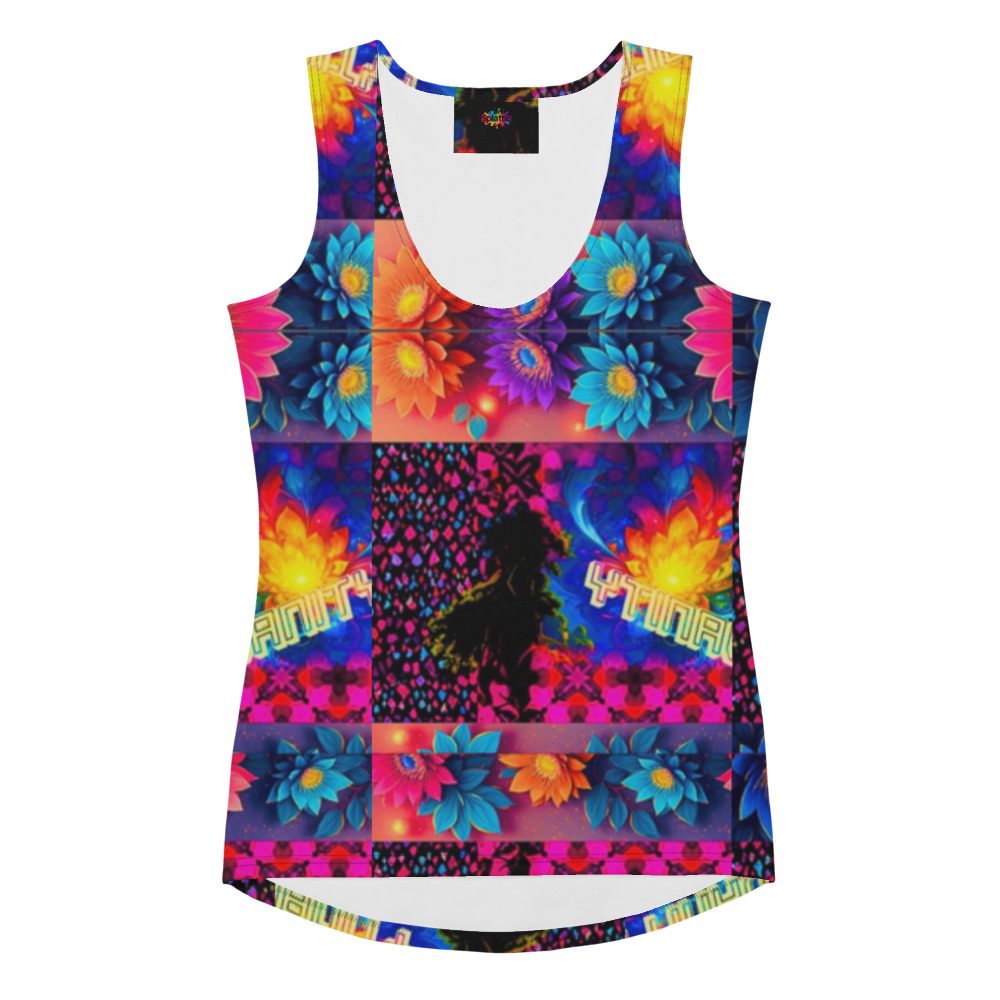 Psychedelic’s Bloomed Supernova Galaxies – Sublimation Cut & Sew Tank Top - Image 9