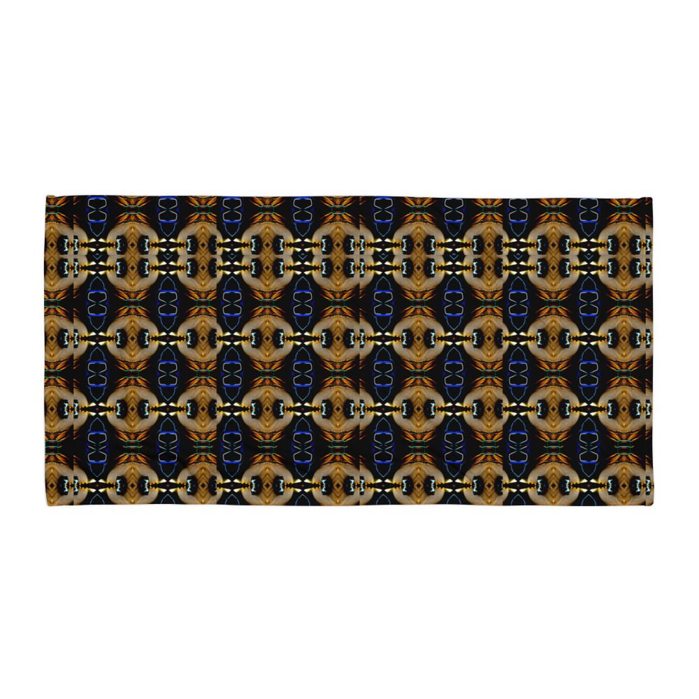 Eclipsed Noir Mirage – Artistic All-Over Print Towel - Image 4