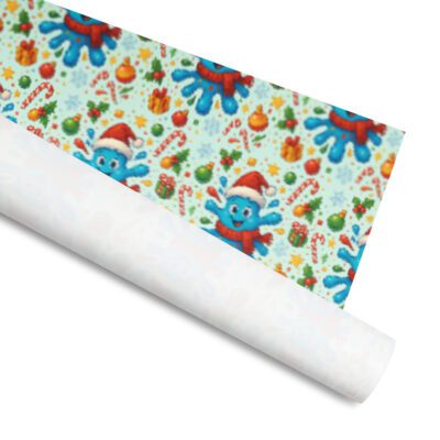 Splatty’s Colorful Christmas Gift Wrap – Festive All-Over Print