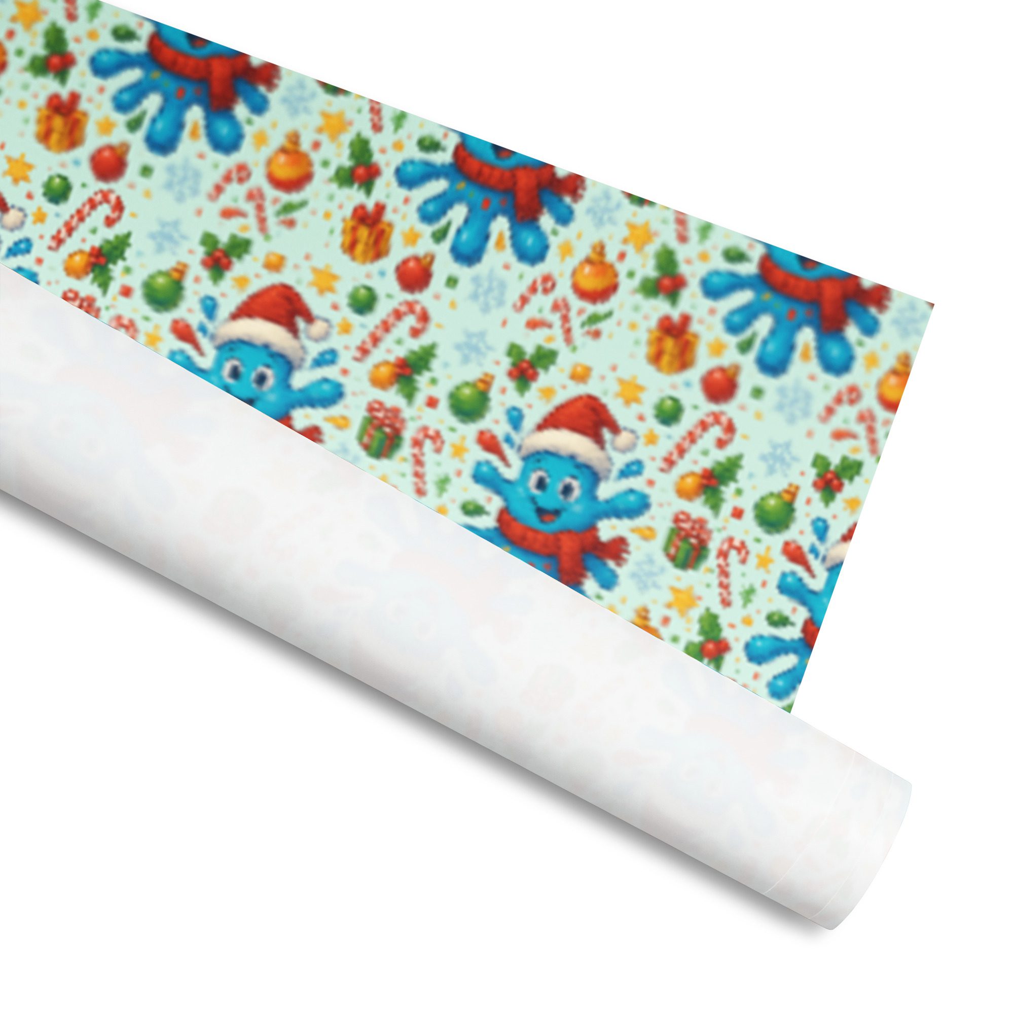 Splatty’s Colorful Christmas Gift Wrap – Festive All-Over Print