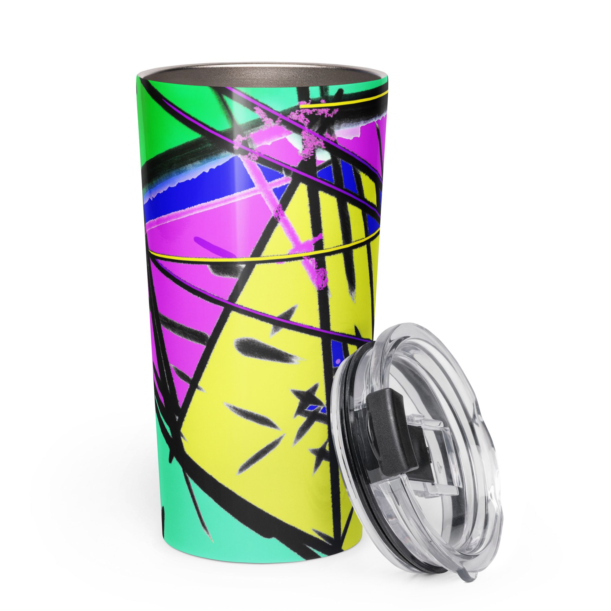 Electric Color Immersion – 20 oz Stainless Steel Tumbler - Image 3