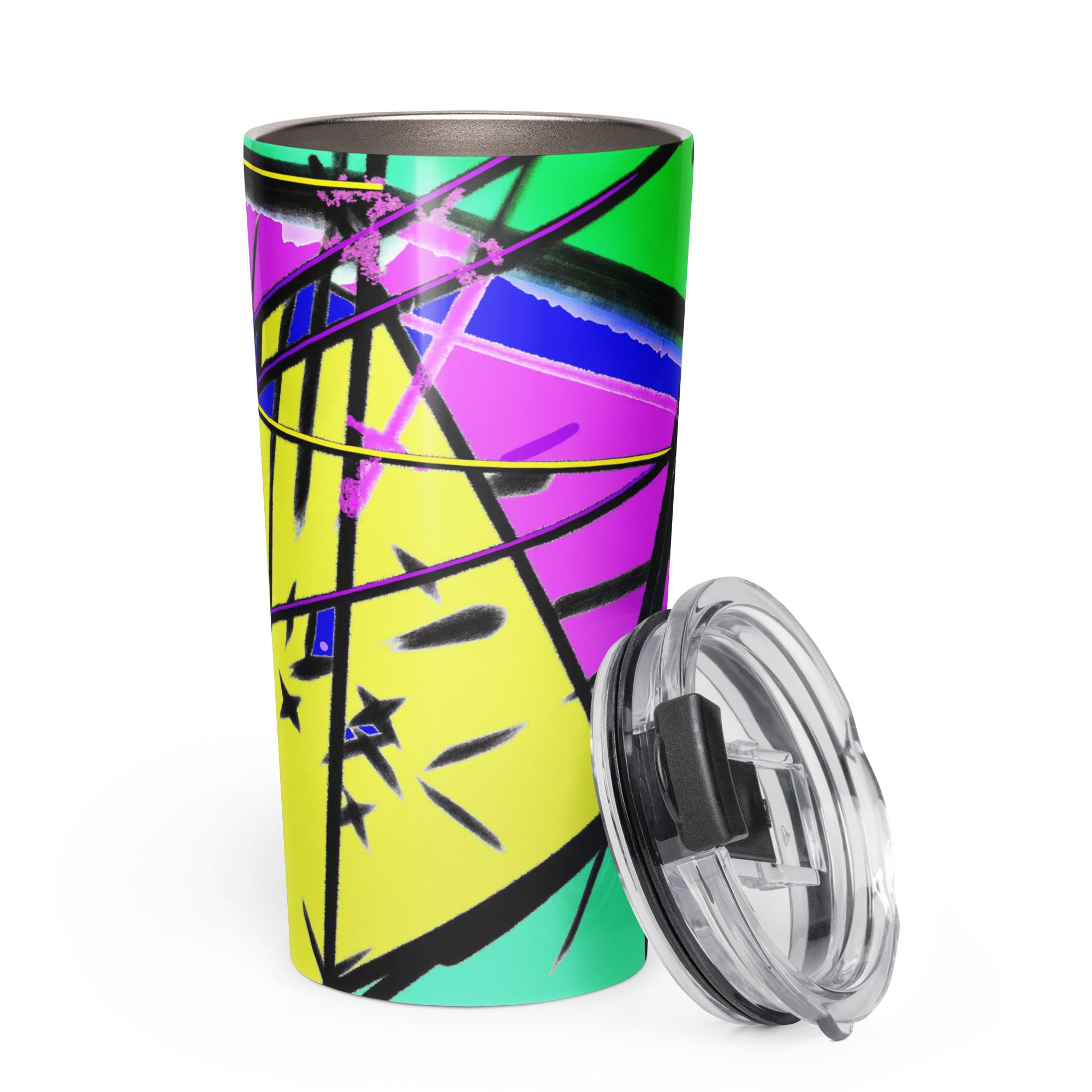 Electric Color Immersion – 20 oz Stainless Steel Tumbler - Image 4