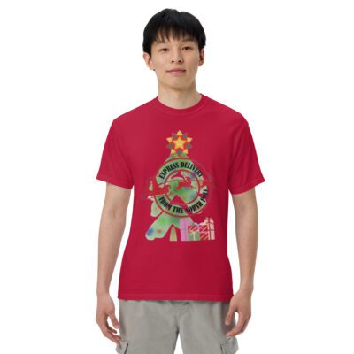 Santa Express Star Emblem — Unisex Graphic T-Shirt