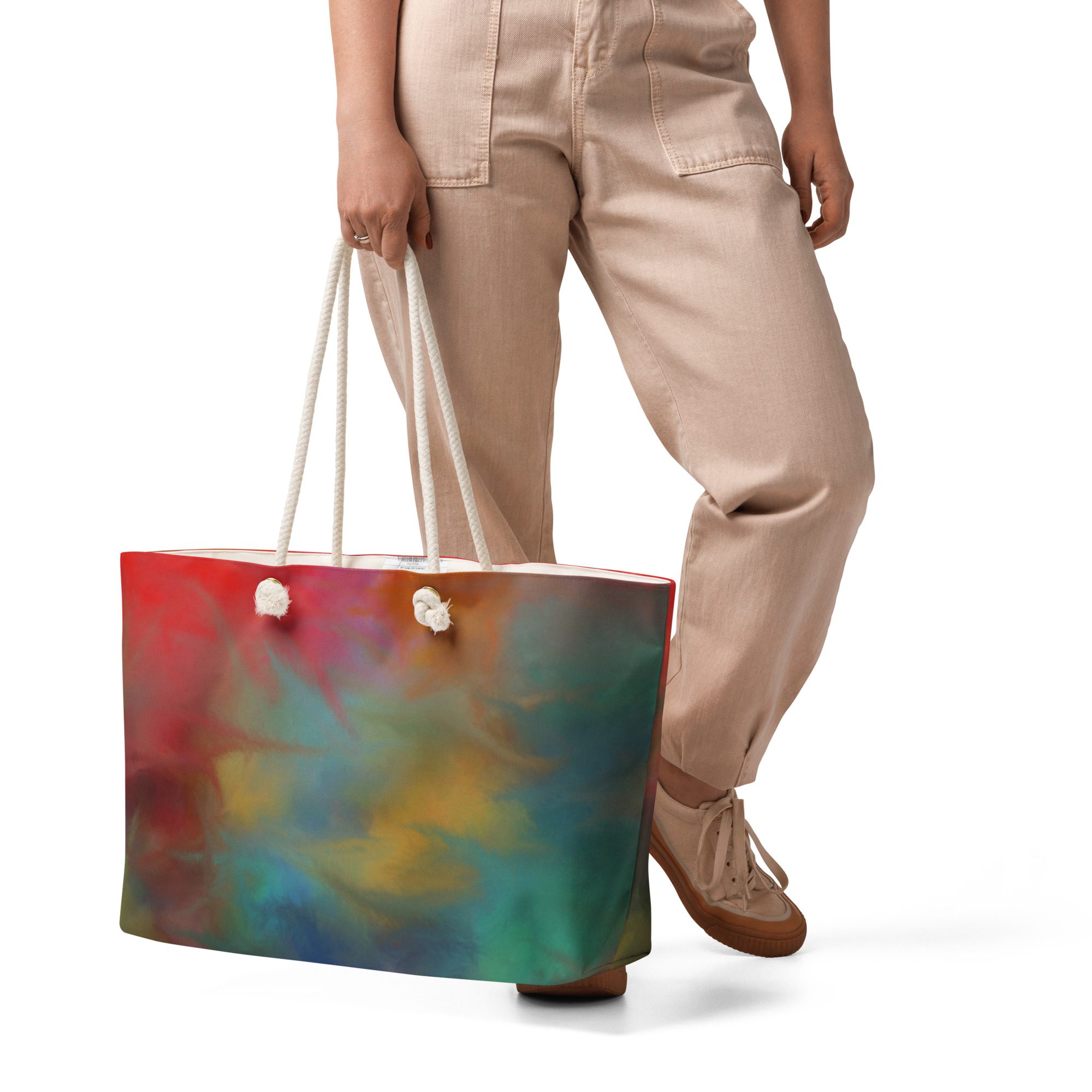 Aurora Drift - Oversized Weekender Tote Bag