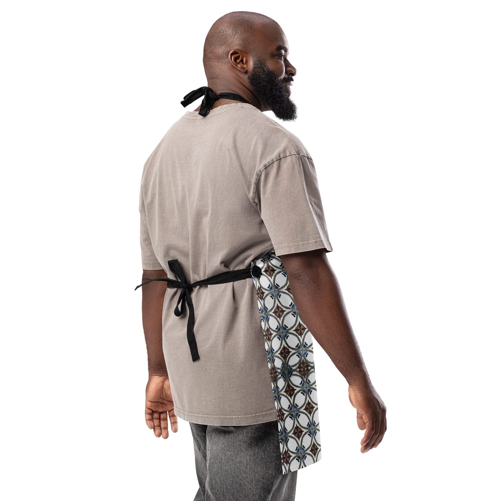 Rustic Geometry — All-Over Print Apron - Image 6