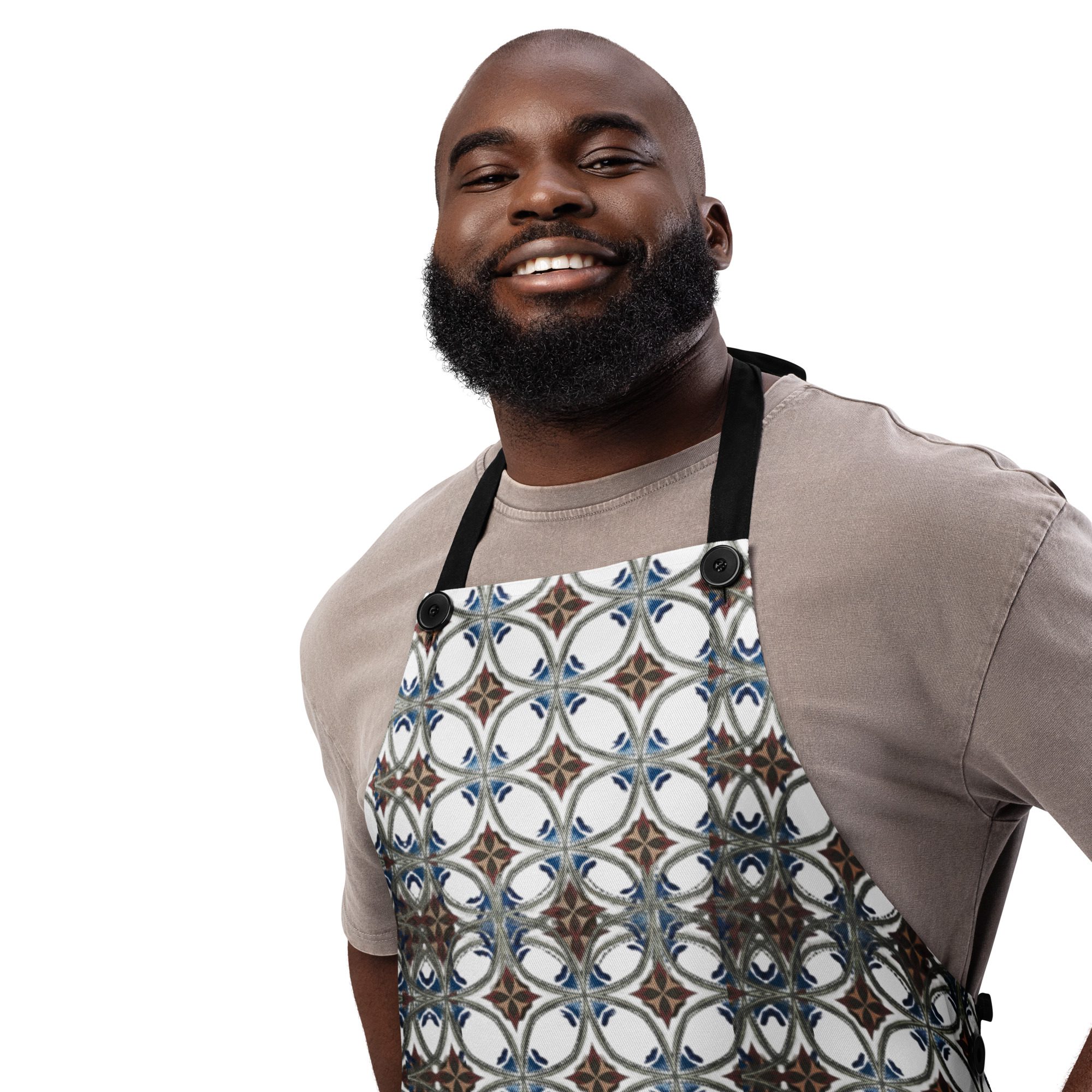 Rustic Geometry — All-Over Print Apron - Image 8