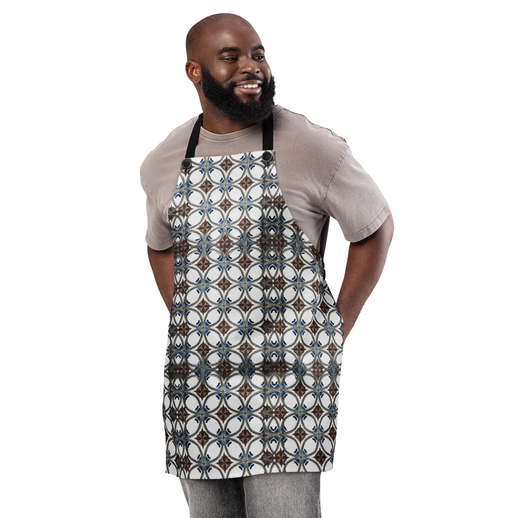 Rustic Geometry — All-Over Print Apron