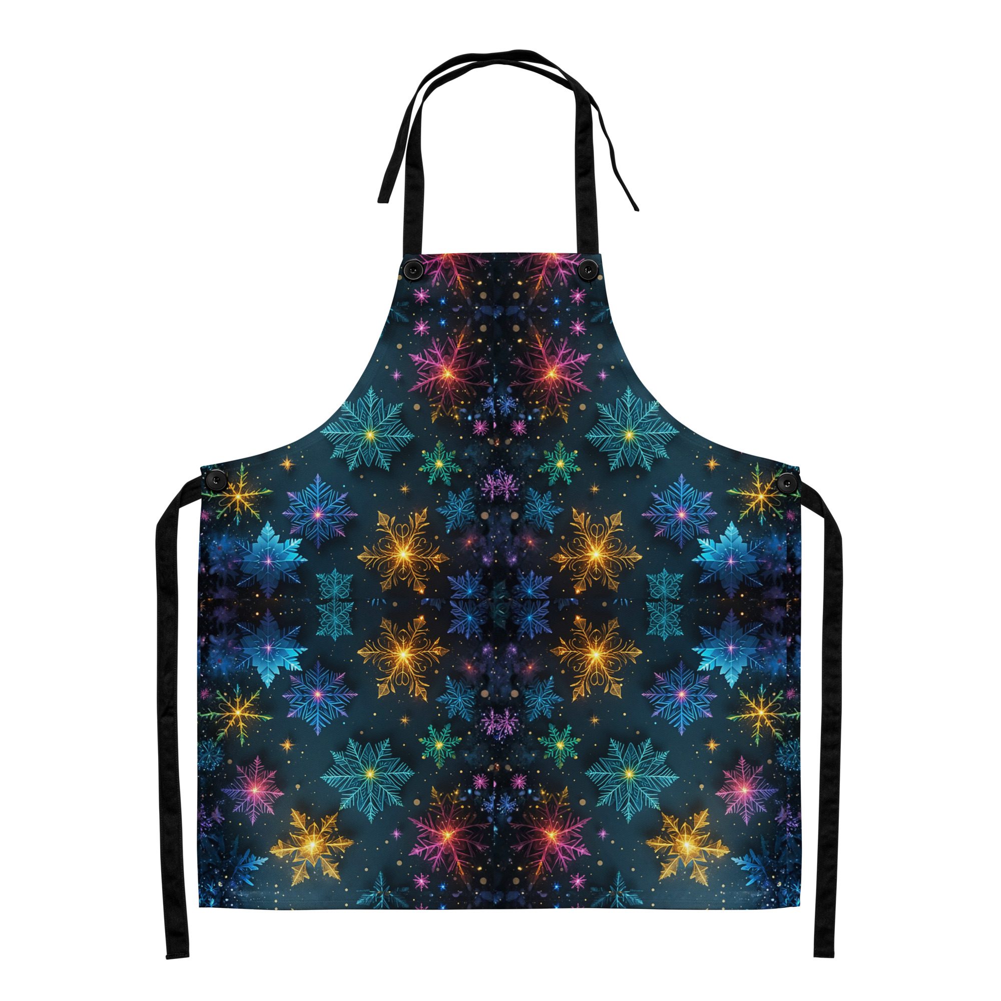 Prism-Kissed Snowflakes — All-Over Print Apron - Image 6