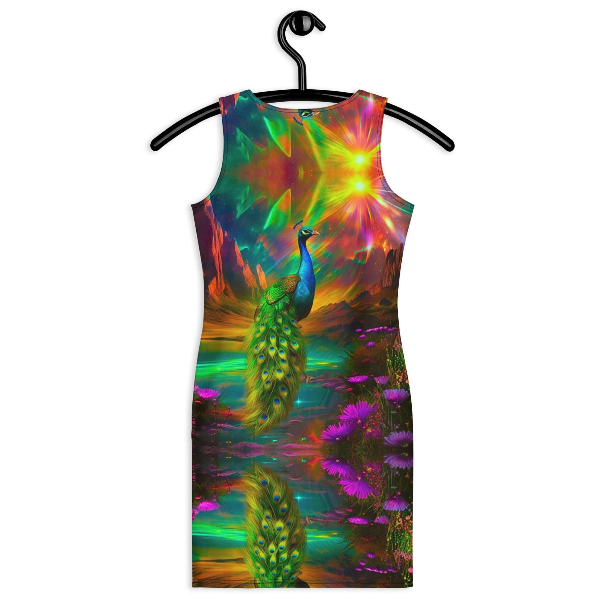 SG’s French Quarter Feathered Fire — Bodycon Dress - Image 2