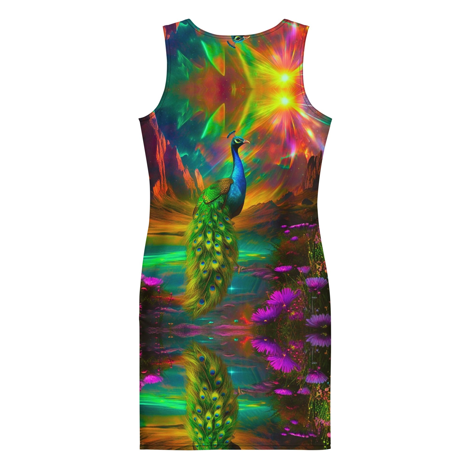 SG’s French Quarter Feathered Fire — Bodycon Dress - Image 4
