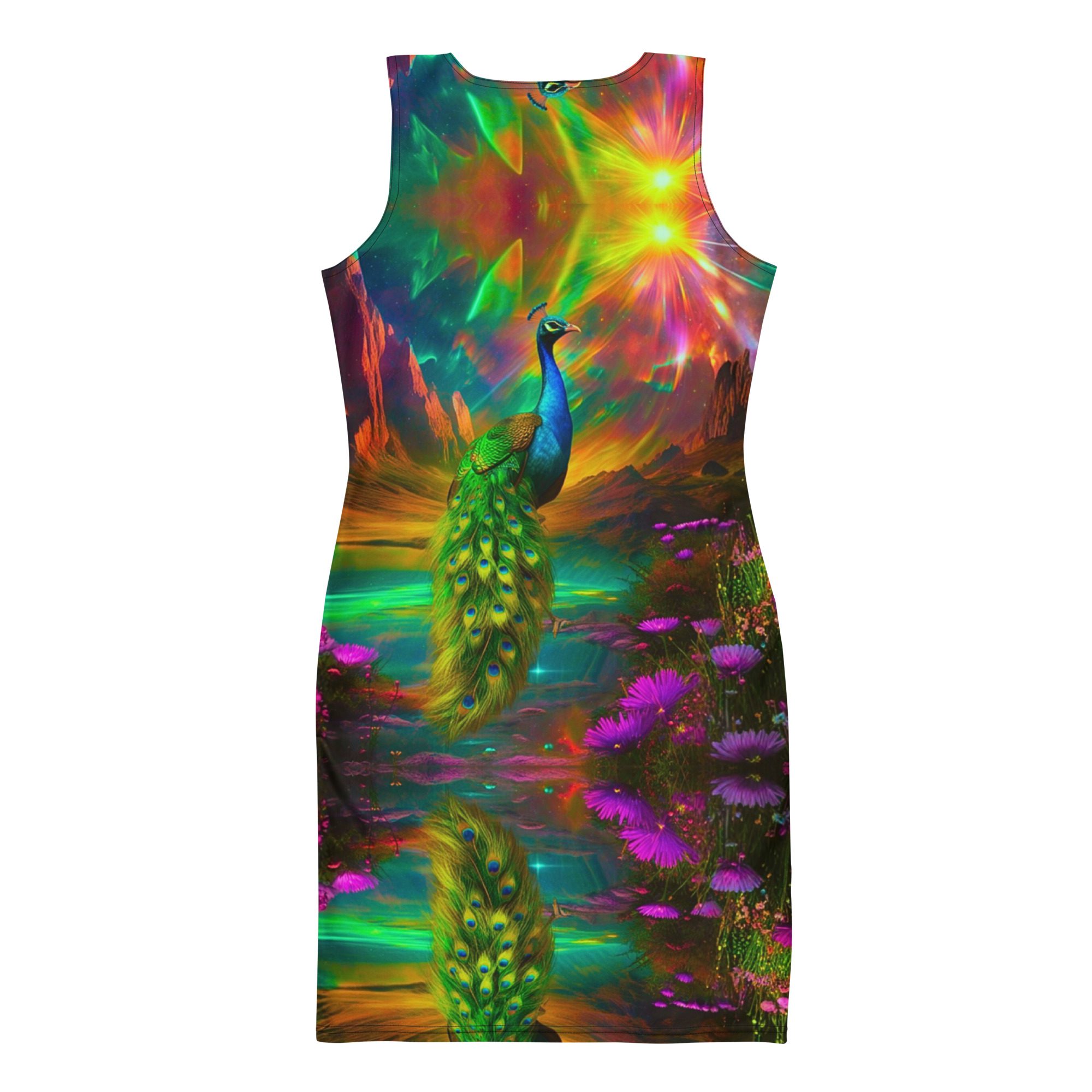 SG’s French Quarter Feathered Fire — Bodycon Dress - Image 6
