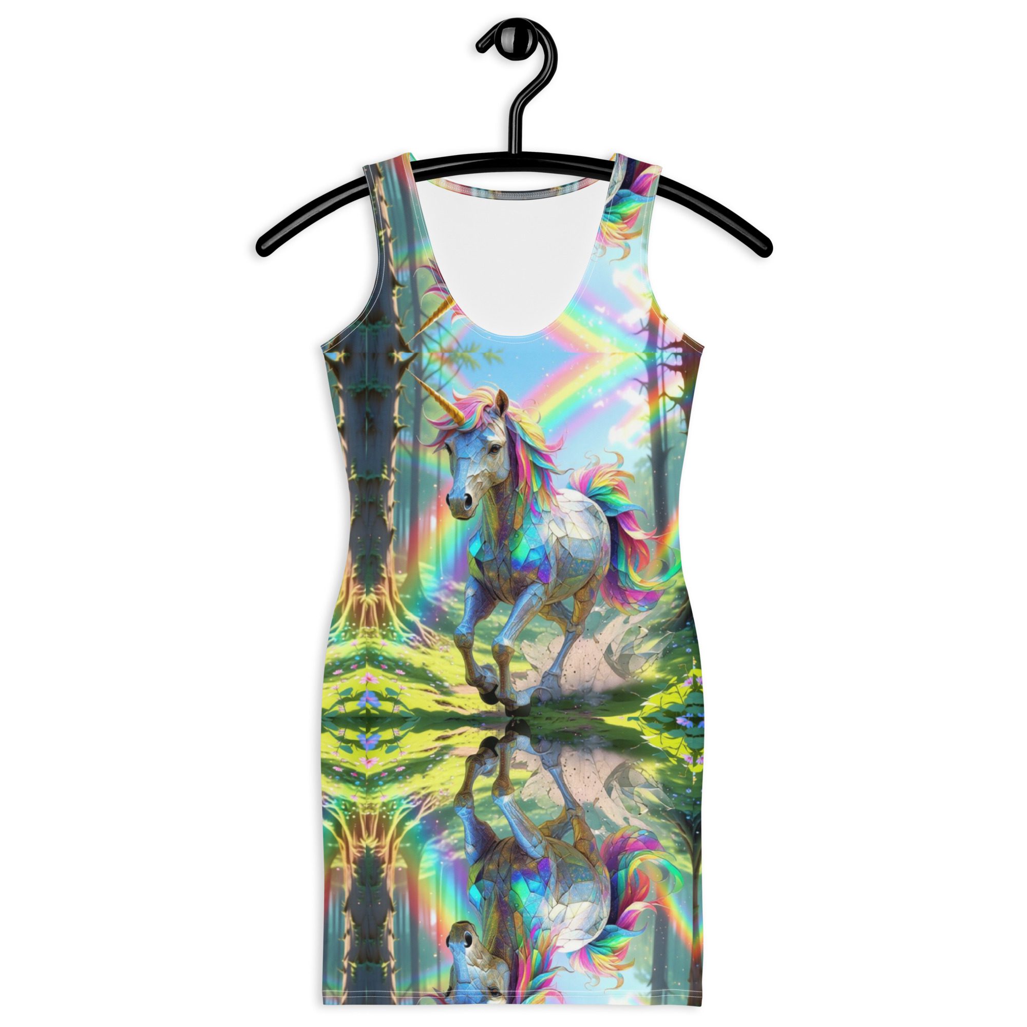 Journey of the Starlit-Maned Unicorn Wildheart – Bodycon Dress - Image 5