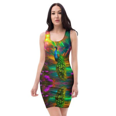 SG’s French Quarter Feathered Fire — Bodycon Dress