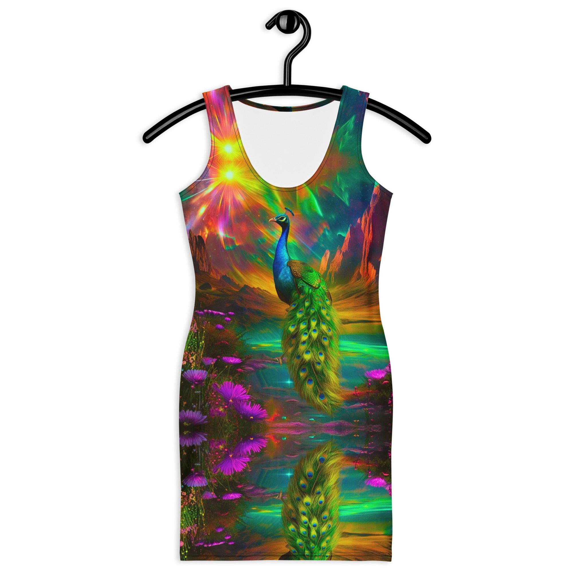SG’s French Quarter Feathered Fire — Bodycon Dress - Image 3